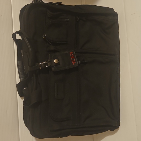 TUMI Alpha Expandable Ballistic Nylon Briefcase Messenger Laptop Bag 26214D3 7th - Picture 1 of 12